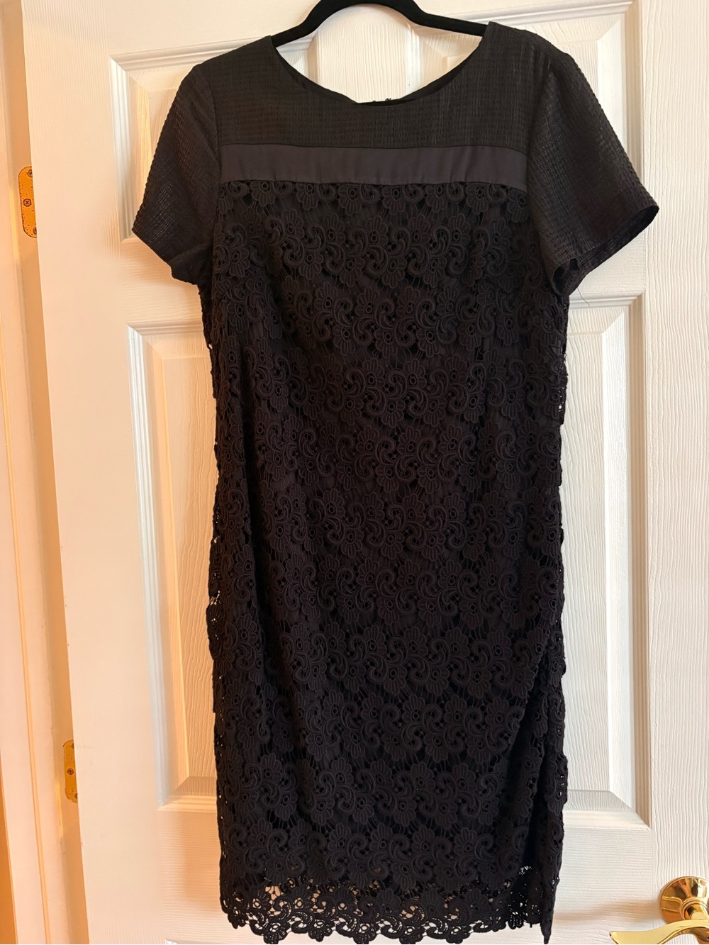 ANTONIO MELANI Black Lace Midi Dress